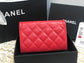 Chanel 復古CC荔枝牛皮-翻蓋中夾-復古五金