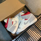 N1K- AJ 1 mid 中筒板鞋 休閒鞋 灰色