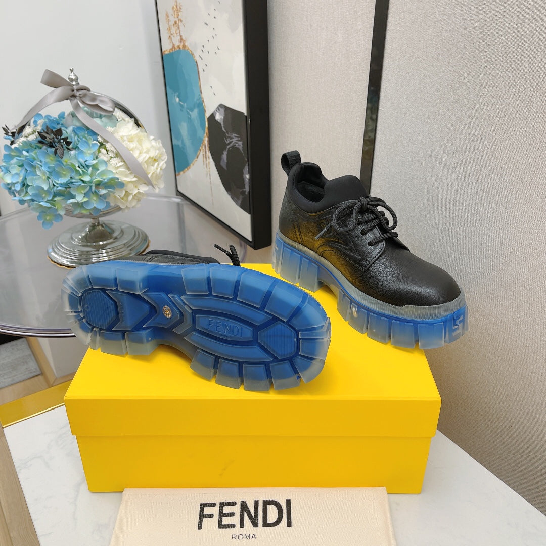 芬F家-2022秋冬新款 厚底綁帶休閒鞋