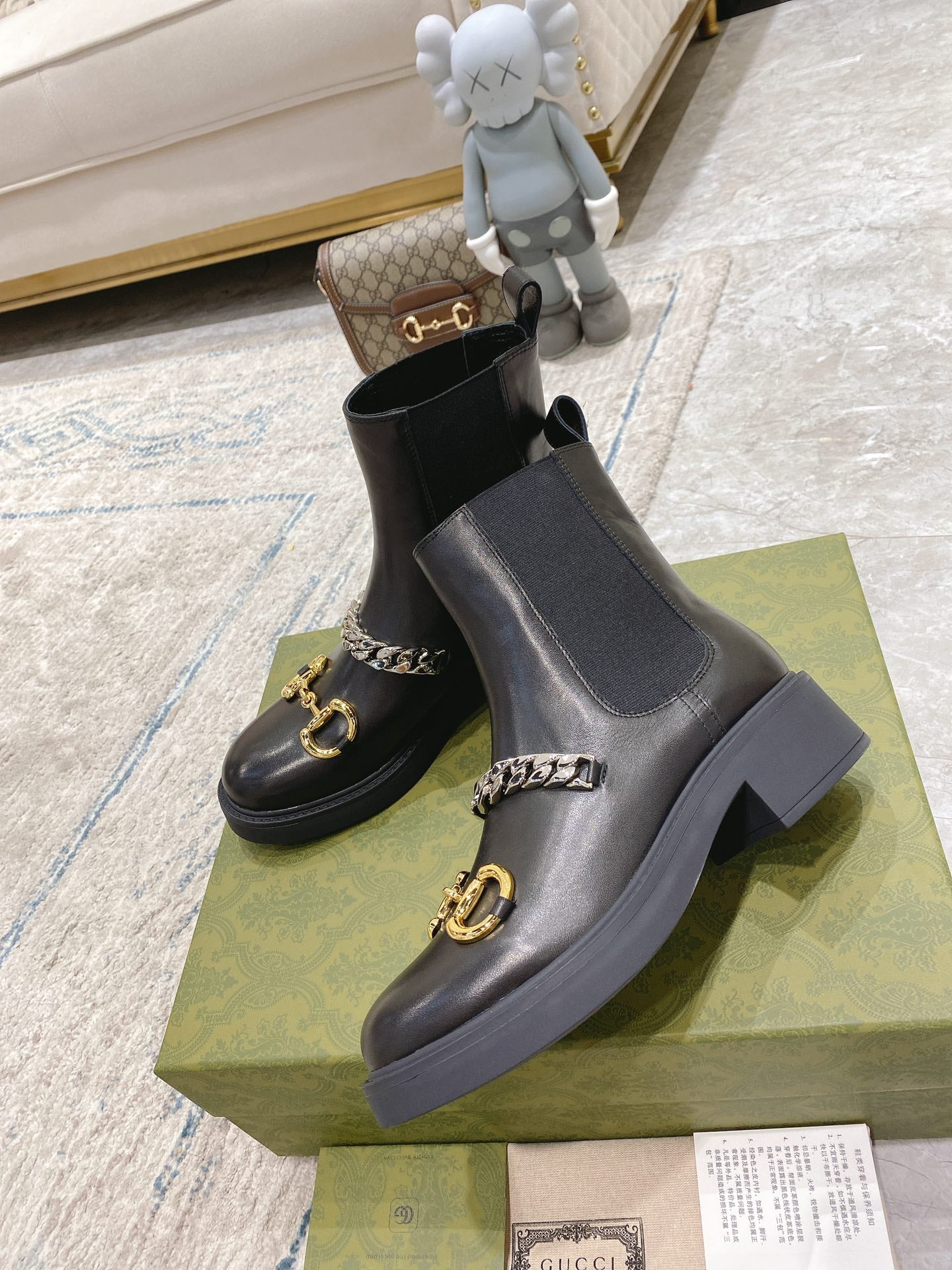 古G家-21FW 最新鍊條馬丁靴