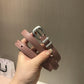 賽C家-粉色銀扣皮帶-1.8cm