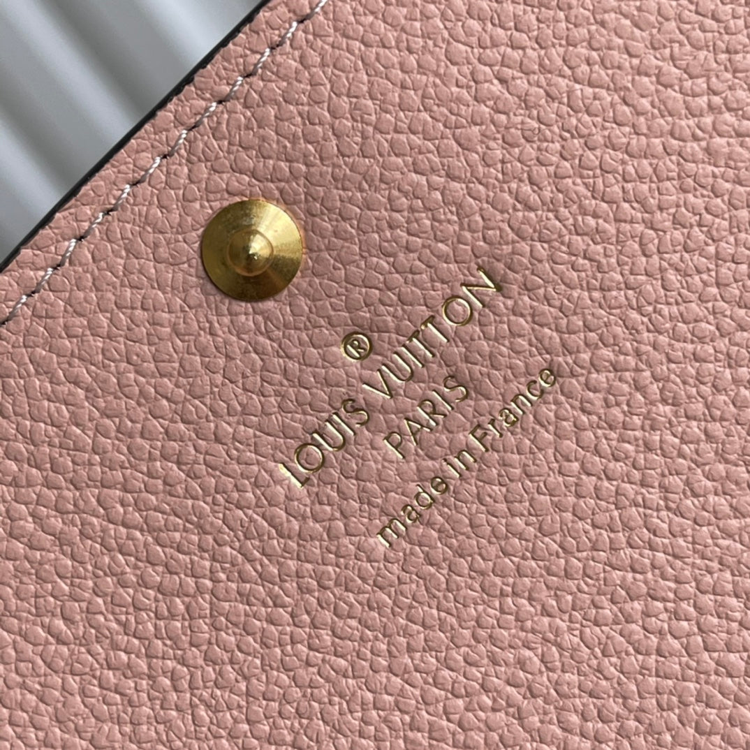 LV M69417 黑色 Emilie 翻蓋長夾