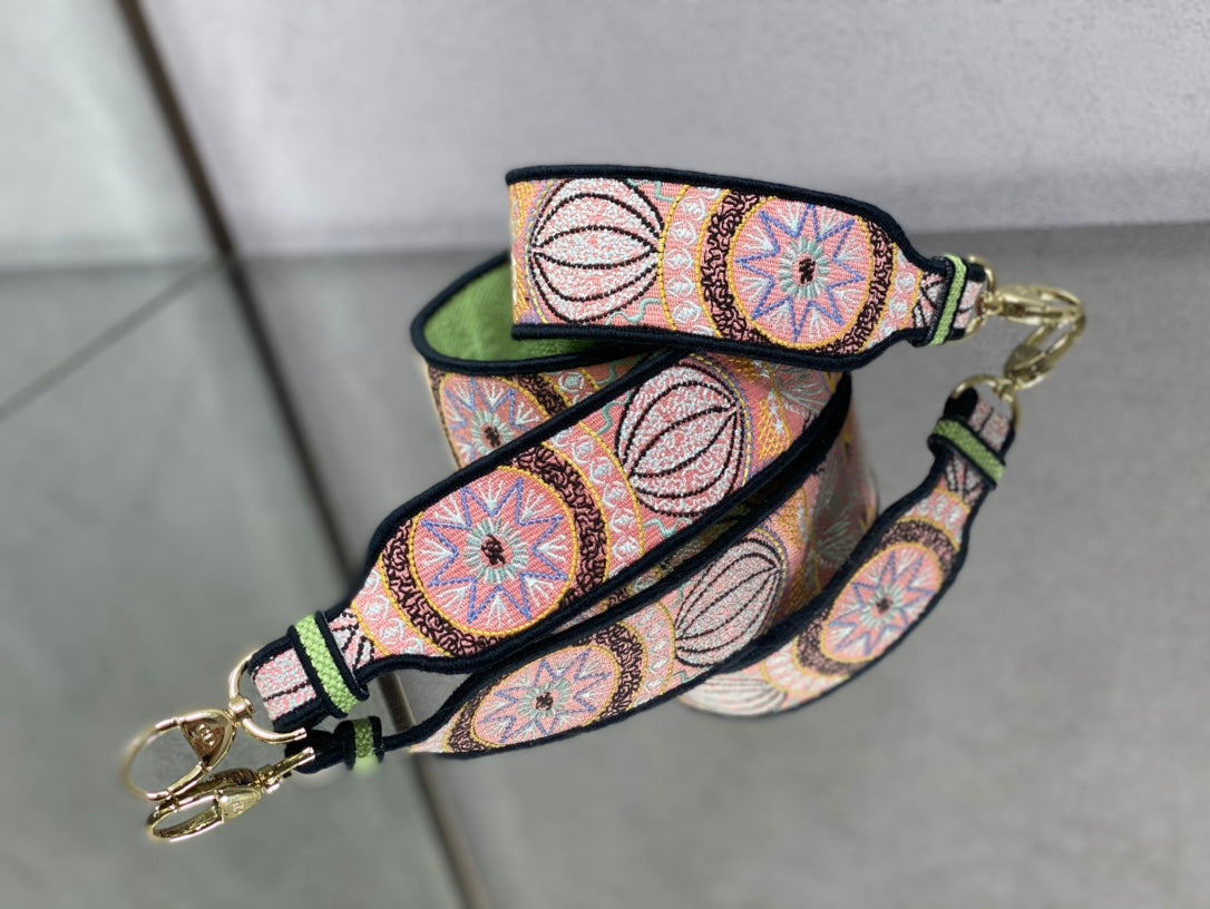 Dior Lady D-Lite手袋-24cm-多色花朵