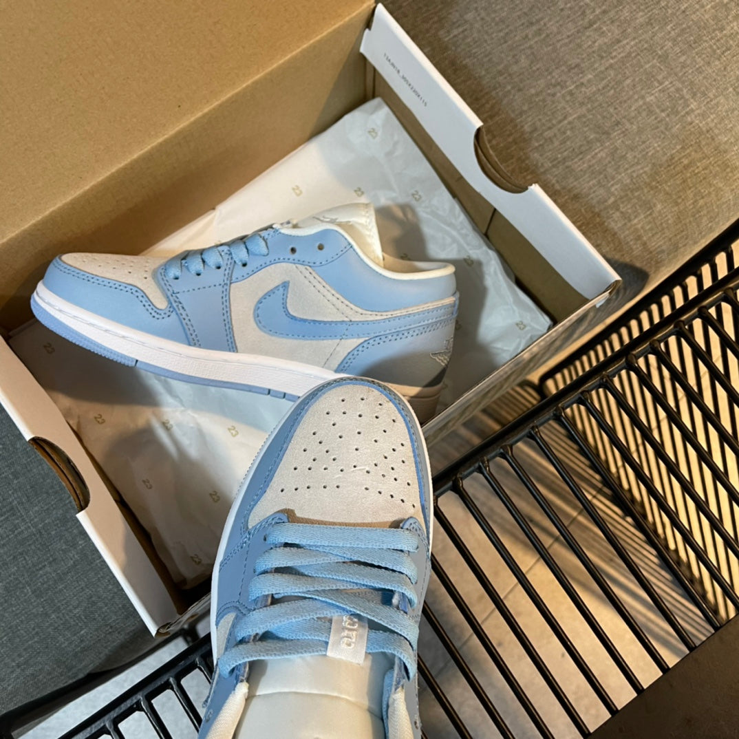 N1K-Air Jordan 1 Low 板鞋 休閒鞋 藍色