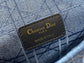 Dior Caro 小號20cm-牛仔藍