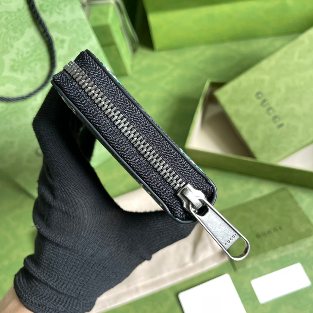 Gucci 最新款蜜蜂拉鍊長夾