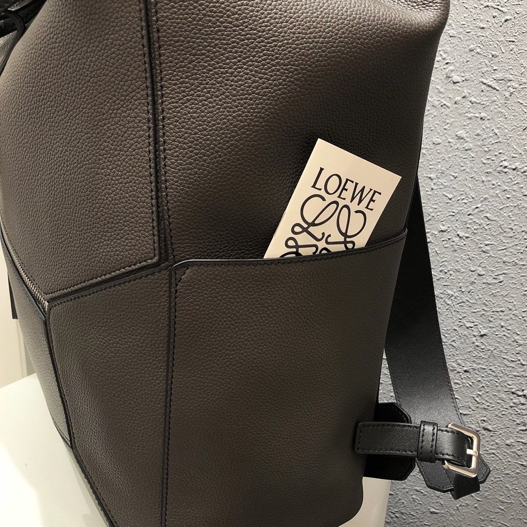 Loe-Puzzle Backpack 後背包 黑色