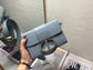 Dior 蒙田 Mini Box 珐瑯扣-17.5cm-灰