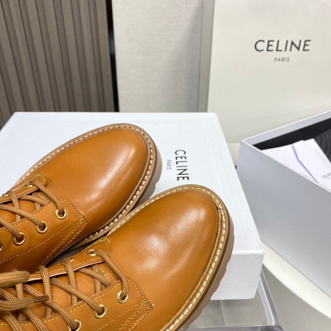 賽C家-繫帶厚底靴 跟高5cm (尺碼35-39，40訂製）