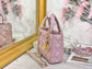 Dior-Mini Lady Dior手袋-三格黛妃-17cm-珠光粉金扣