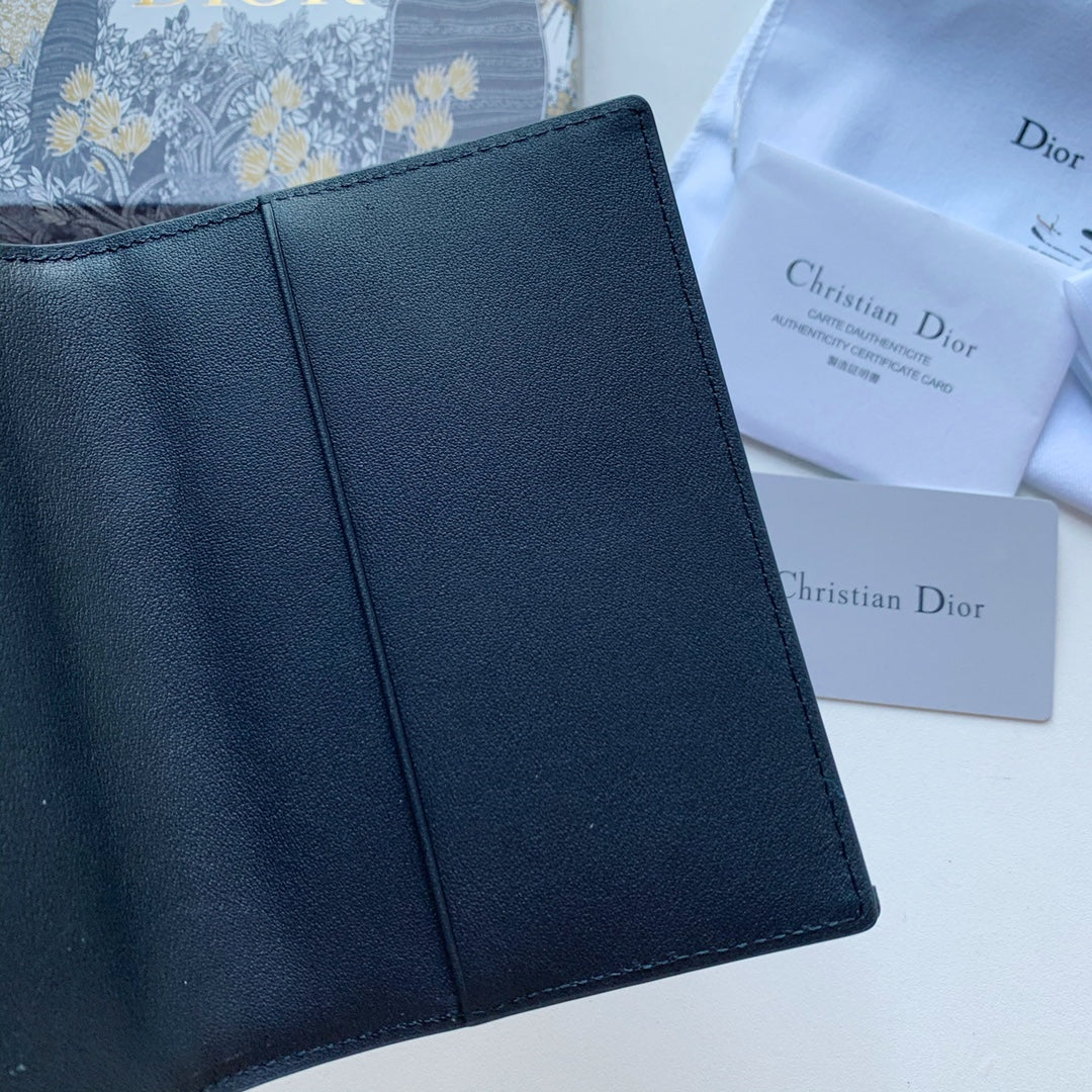Dior 帆布老花護照夾