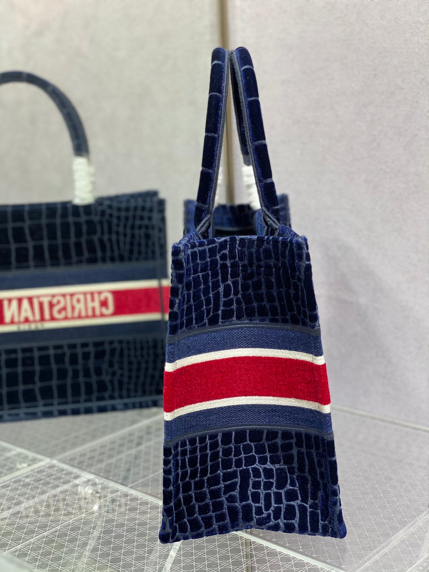 Dior Book Tote-小號36.5cm-鱷魚紋