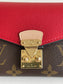 LV M67478 紅色老花 Pallas 三折短夾