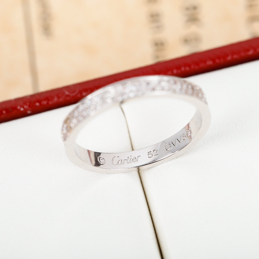 Cartier Love 細版滿天星戒指