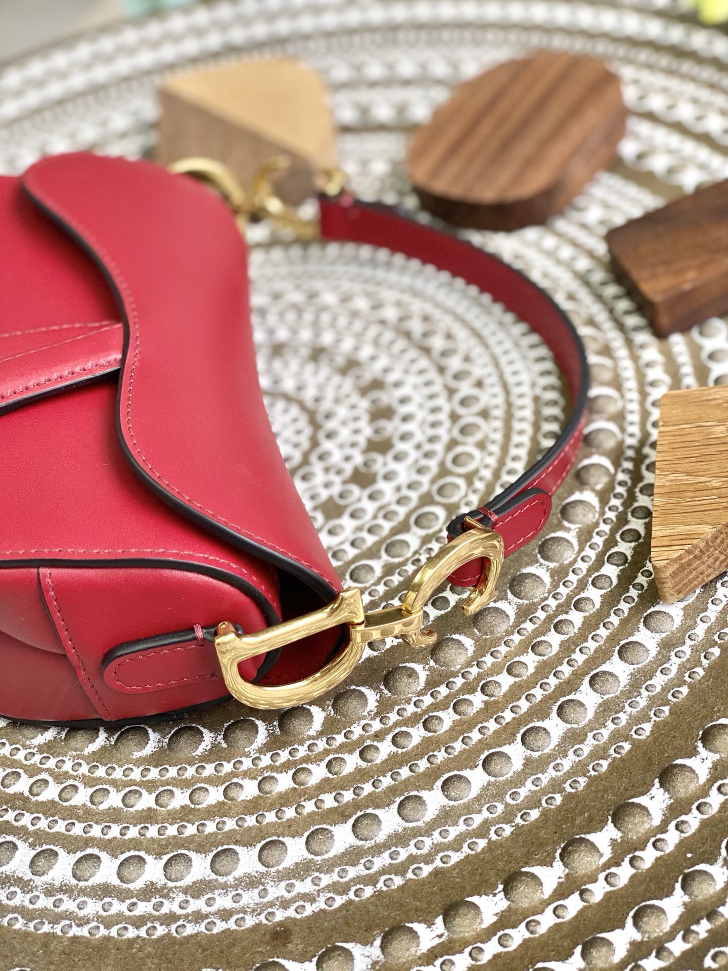 Dior Saddle 馬鞍包-平紋-小號大紅色-19.5cm