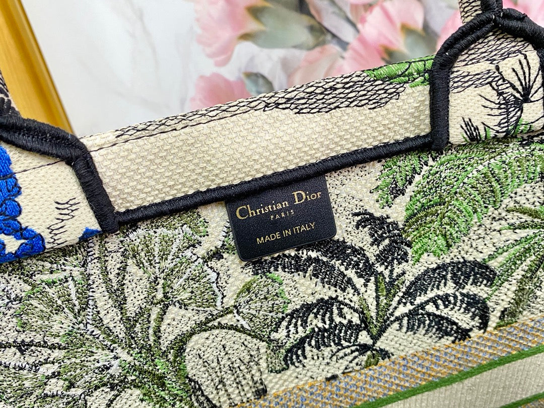 Dior Book Tote-大號41.5cm-綠椰子樹