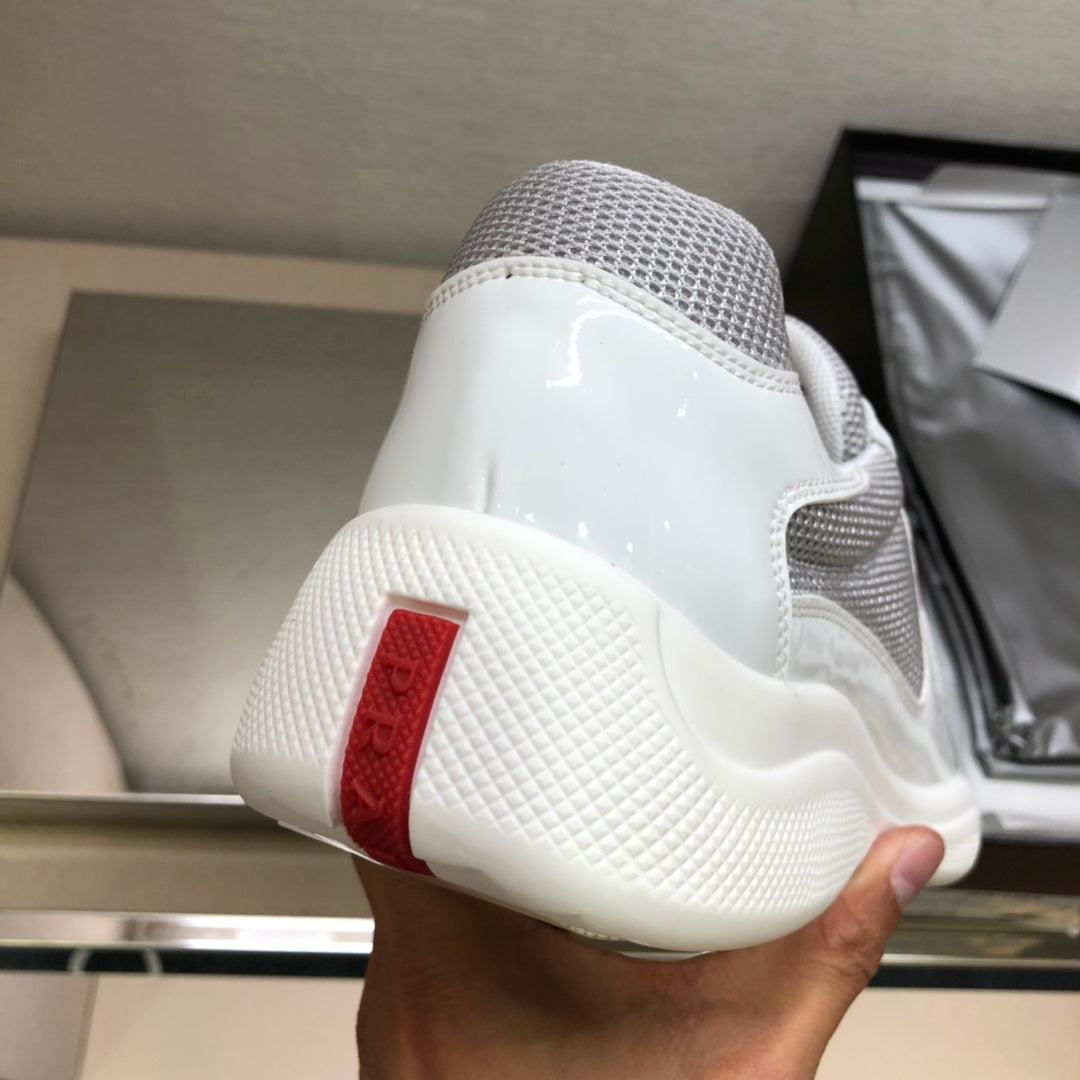 Pra-小牛皮 休閒運動鞋 白色