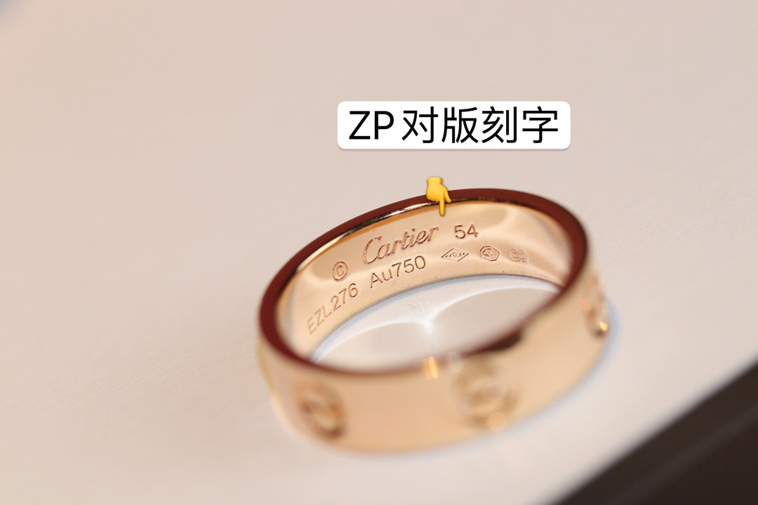 Cartier Love 寬版戒指-玫瑰金/白金/黃金-無鑽版