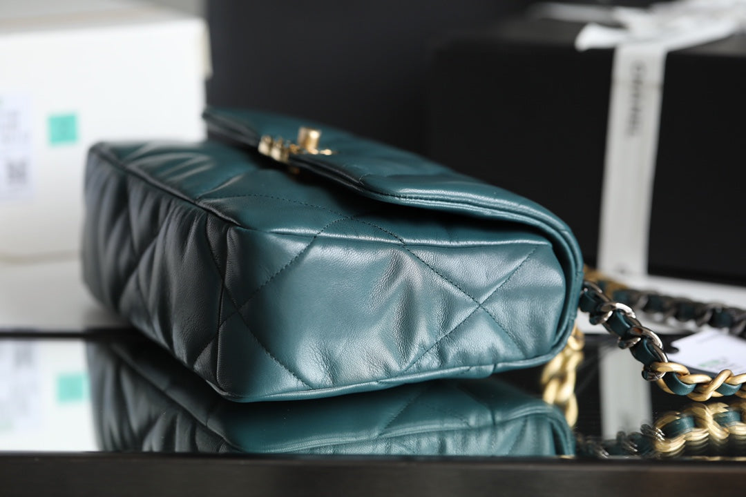 Chanel 19Bag-小號墨綠色