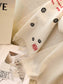 羅L威-鈕扣Anagram刺繡圍巾 100%羊羔絨-35*180cm