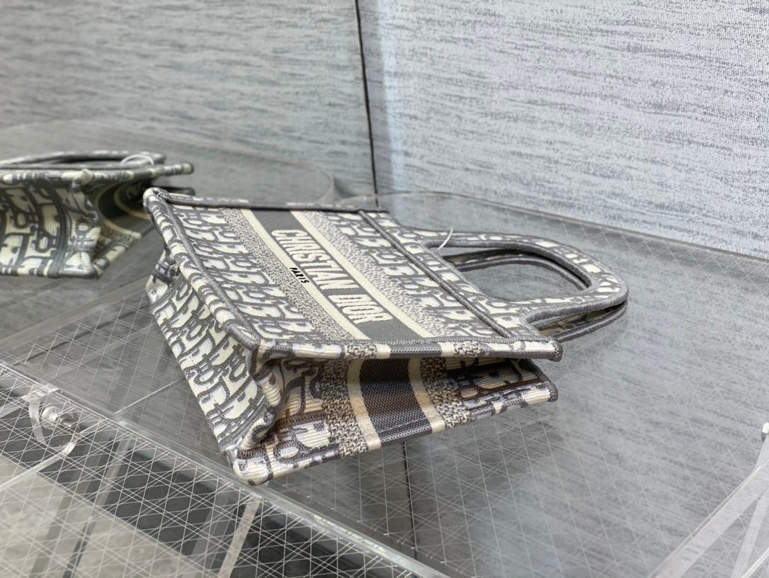 Dior Book Tote-Mini 23cm-灰色老花