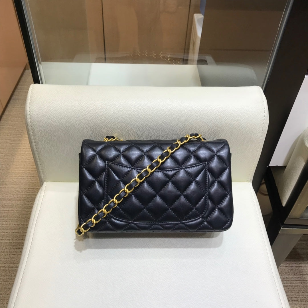 小香家-經典菱格18新系列 CF包 金鍊 20cm