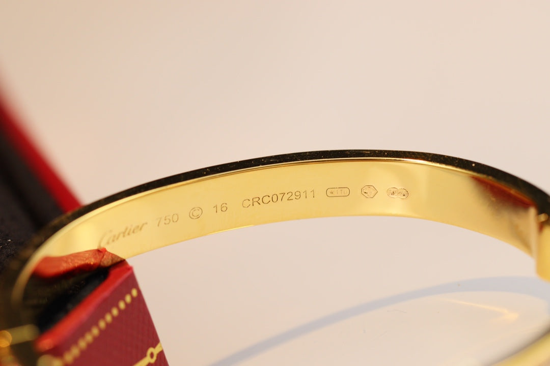Cartier Love寬版滿天星手鐲