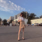 小香家-杏色包頭跟鞋