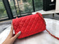 小香家-2019春夏 CF包 羊皮 紅色金扣 20cm