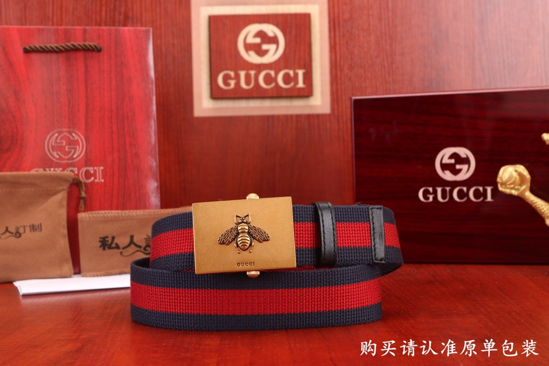 古G家-皮帶-3.8cm-男款