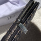 Dior 老花帆布 拉鍊長夾