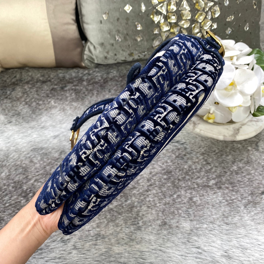 Dior Saddle 馬鞍包-2020天鵝絲絨