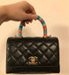 Chanel mini coco handle彩虹包-黑色