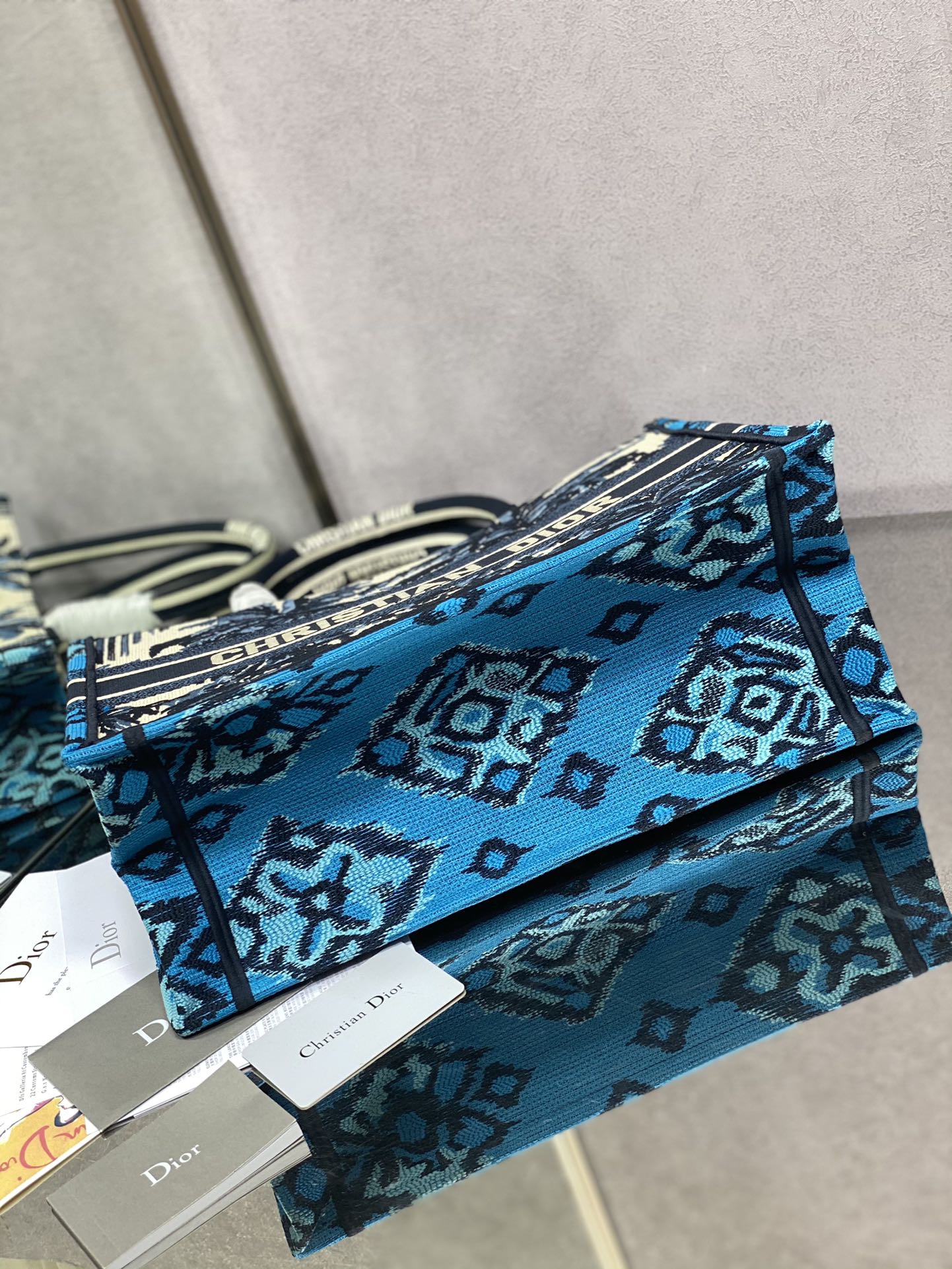 Dior Book Tote-小號36.5cm-夏日椰林