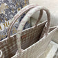 Dior Book Tote-大號41.5cm-粉色千鳥格