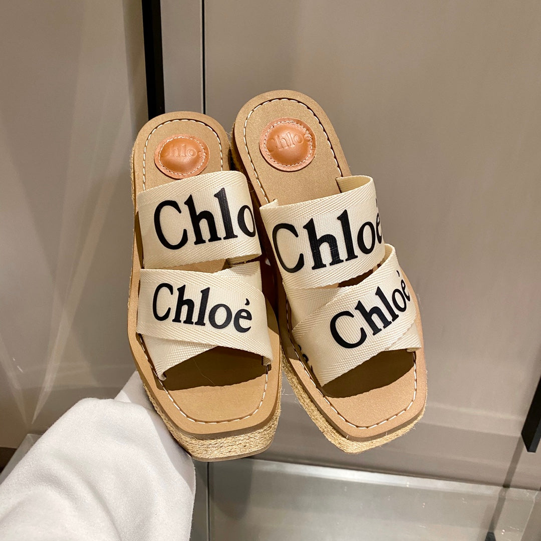 Chloe鞋-Chloe Woody Wedge Mule 厚底拖鞋