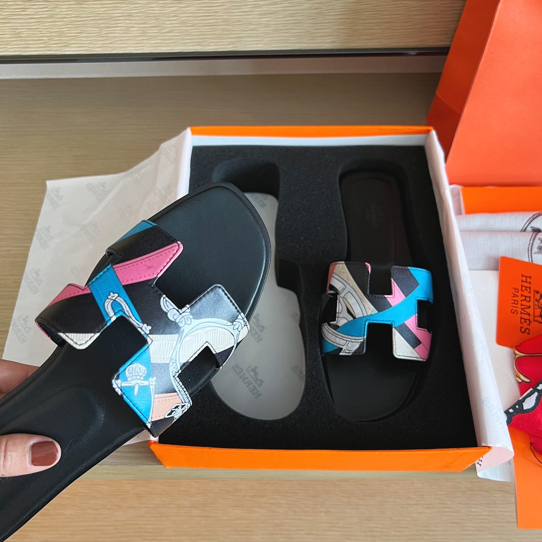 小愛款-經典H拖鞋 包裝升級 黑色