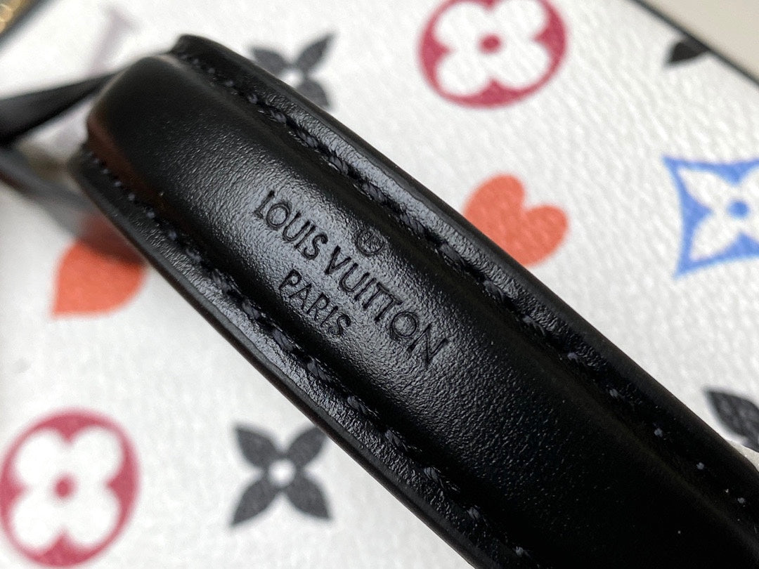 LV M57482 白彩撲克系列VANITY 中號手袋