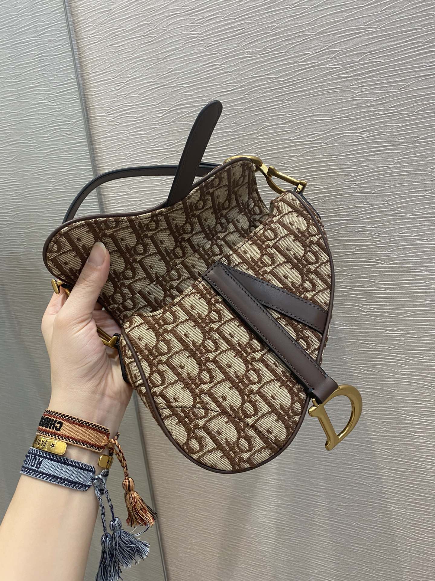Dior Saddle 馬鞍包-小號咖啡棕色-19.5cm