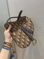 Dior Saddle 馬鞍包-小號咖啡棕色-19.5cm