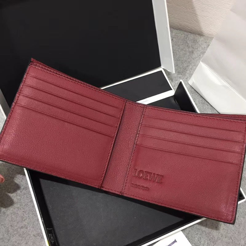 Loewe 男款對折短夾