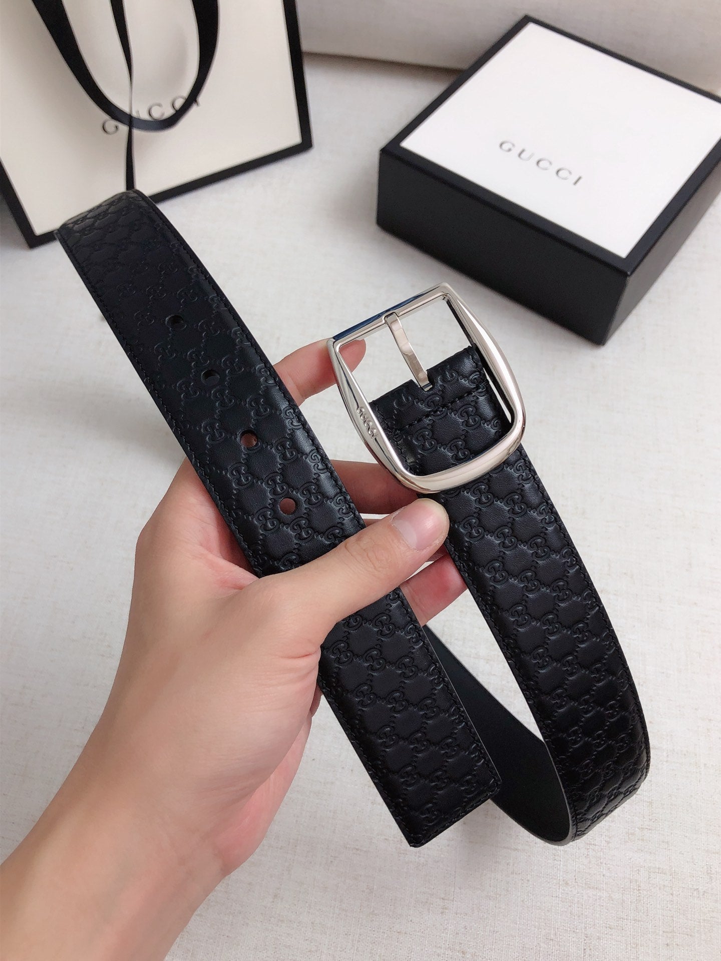 古G家-皮帶-4.0cm-男款