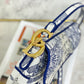 Dior Saddle 馬鞍包-帆布刺繡-大號-25.5cm
