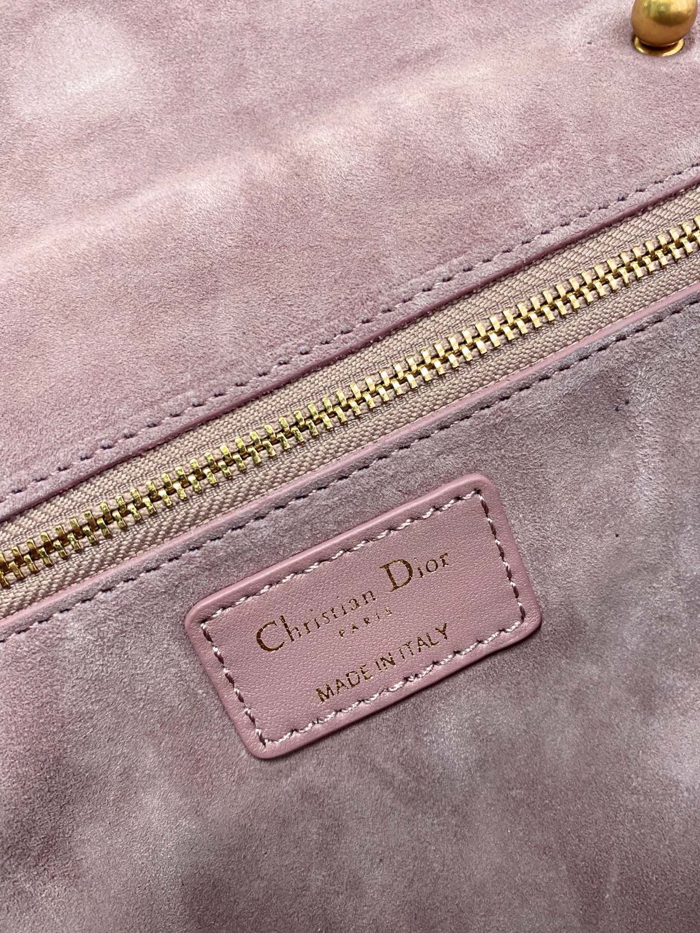 Dior Woc鏈條包-羊皮-豆沙色