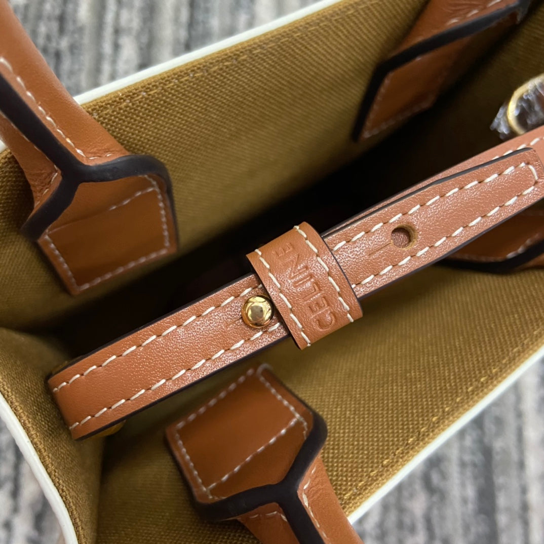 熱銷款 賽C家-Celine Mini Cabas 棕色老花