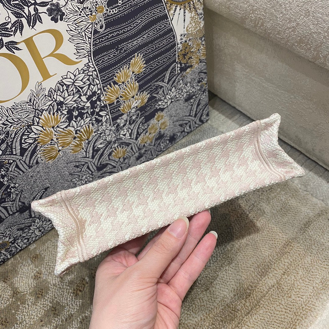 Dior Book Tote-Mini 23cm-粉色千鳥格