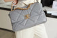 Chanel 19Bag-中號灰色