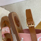 Chloe鞋-Chloe Woody Logo 涼鞋（粉）