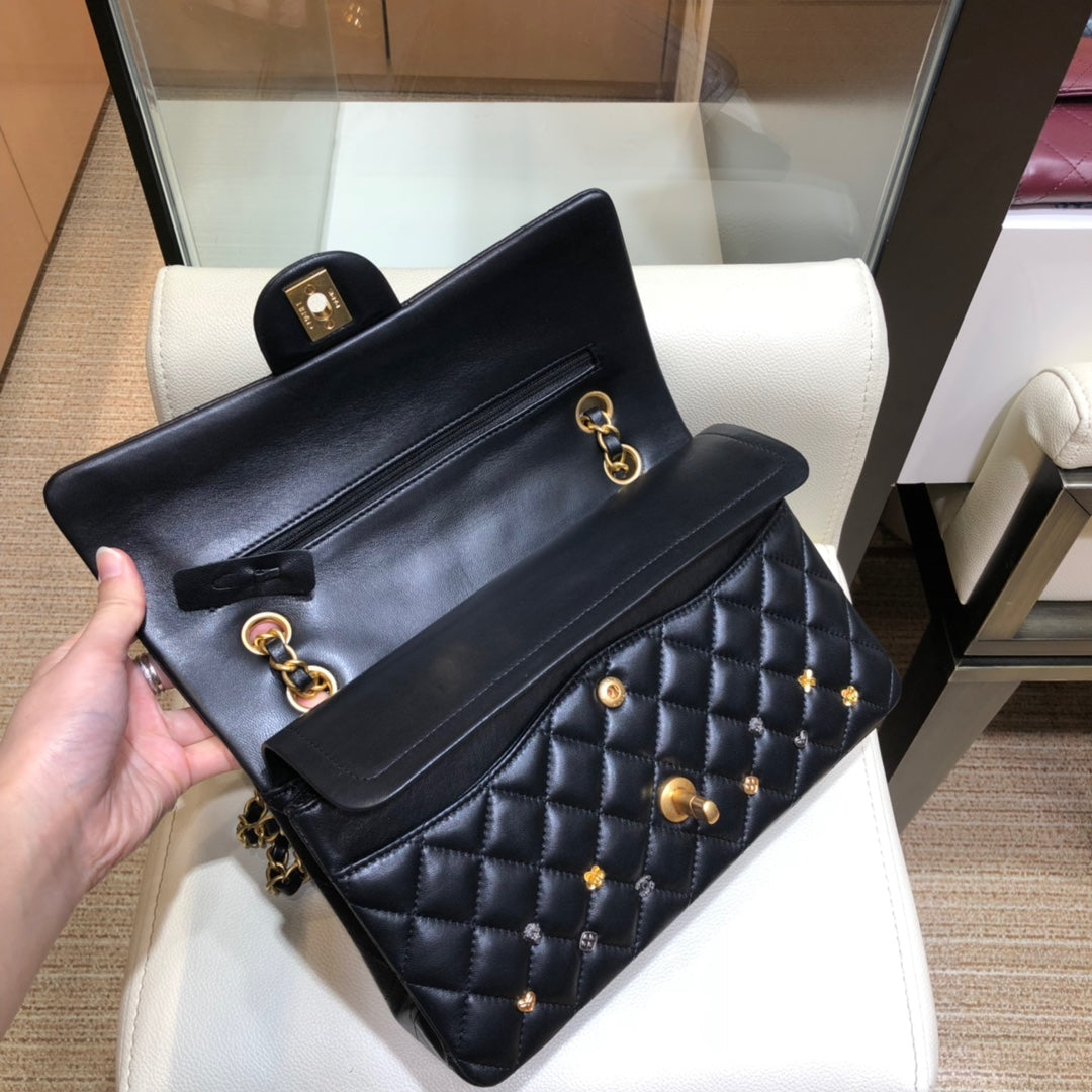 小香家-經典菱格18新系列 CF包 金鍊 25cm