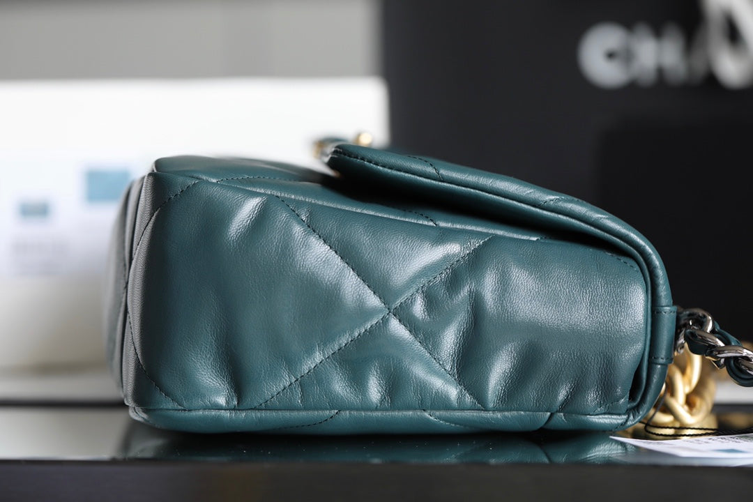 Chanel 19Bag-中號墨綠色
